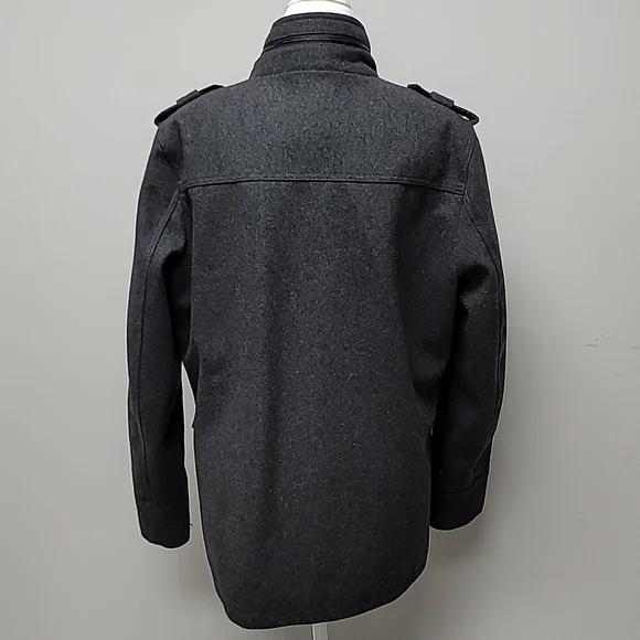 Guess wool blend pea coat
